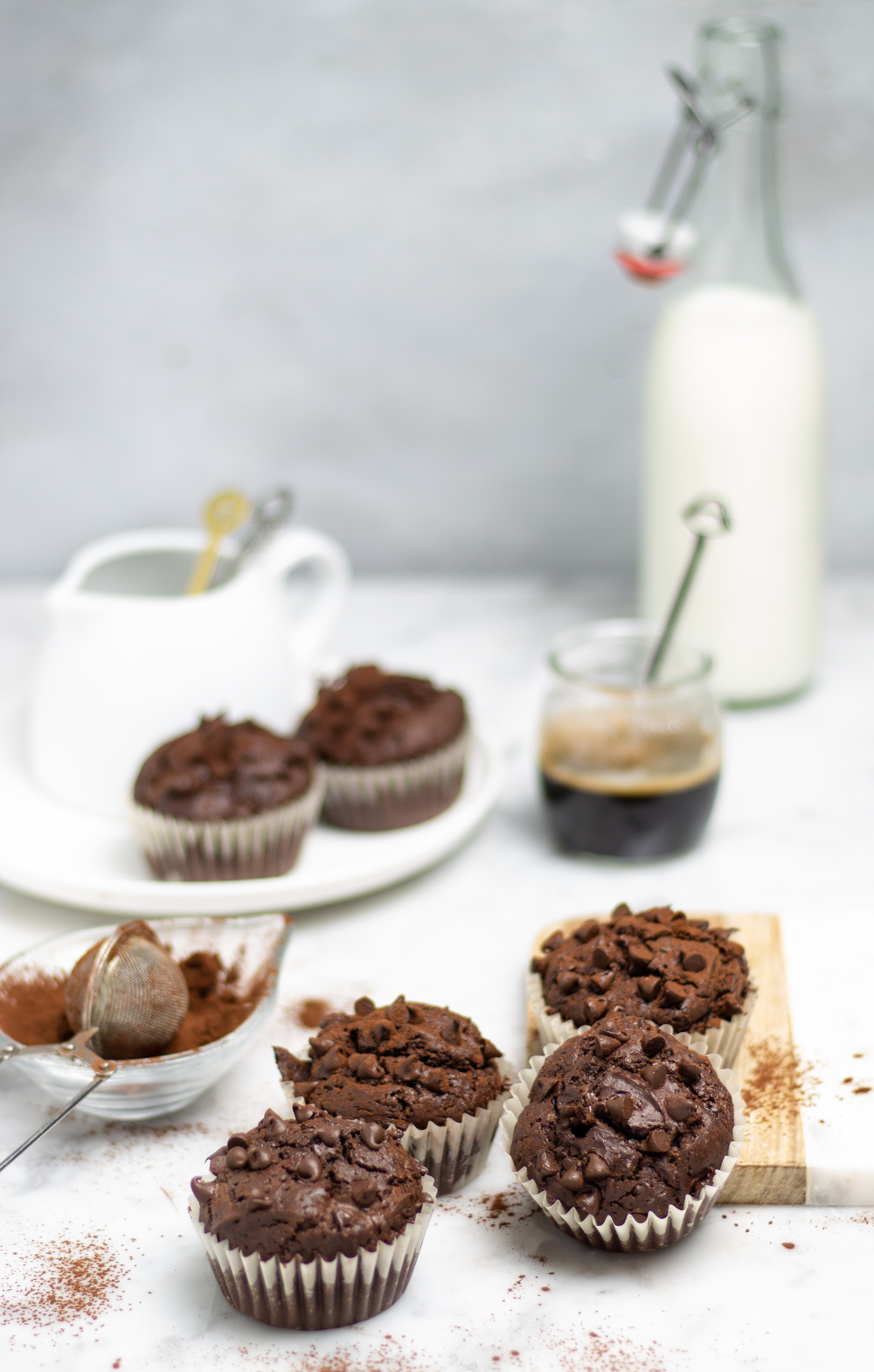 Muffin al cioccolato fondente 