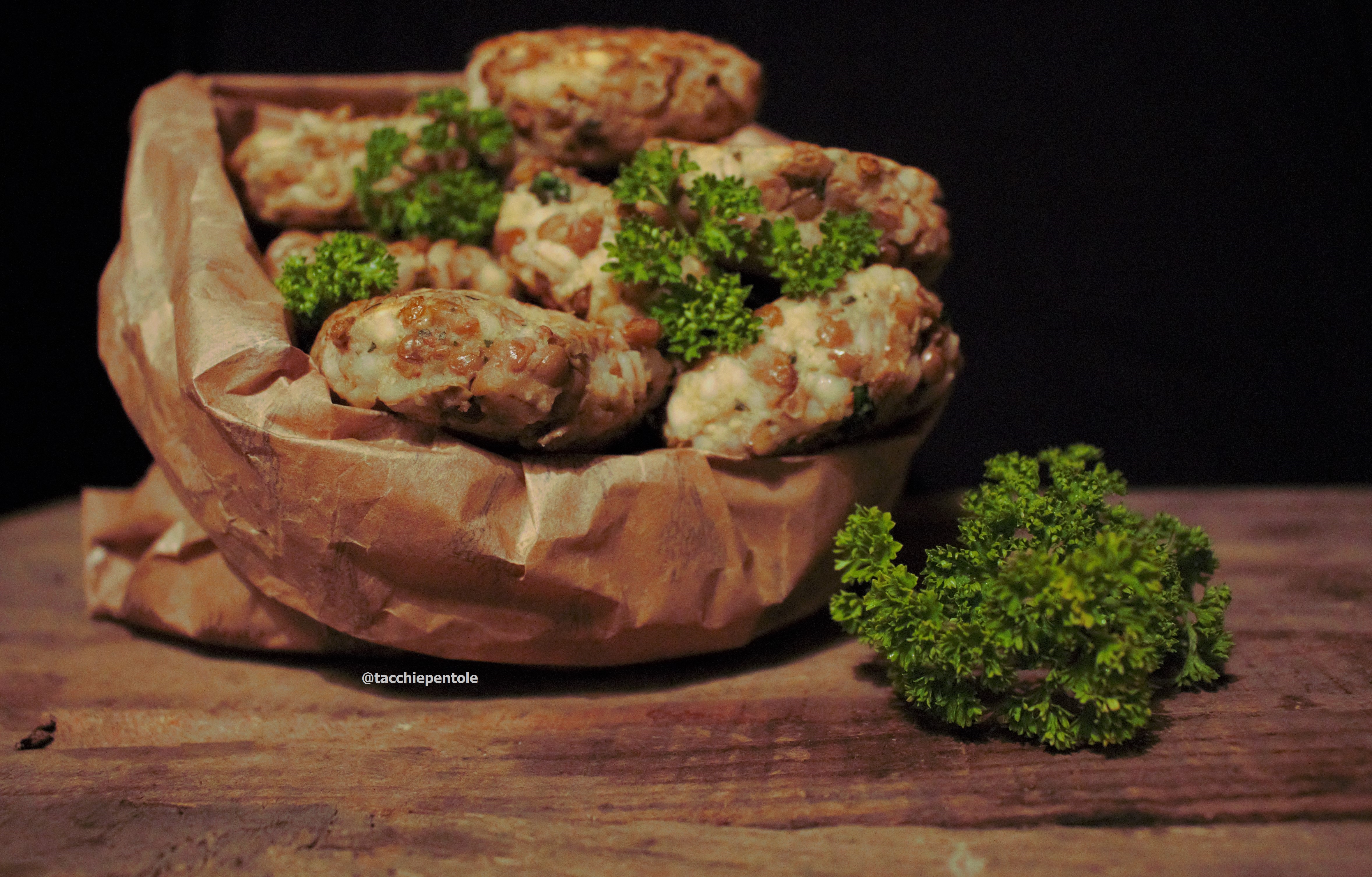 Polpette Di Lenticchie E Orzo Tacchi E Pentole