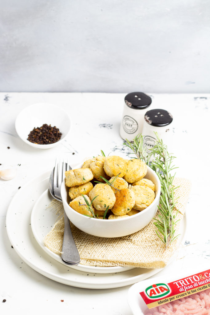 POLPETTE DI CECI E TACCHINO