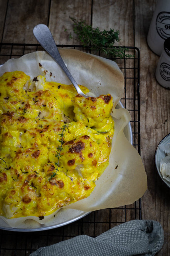 cavolfiore gratinato alla curcuma