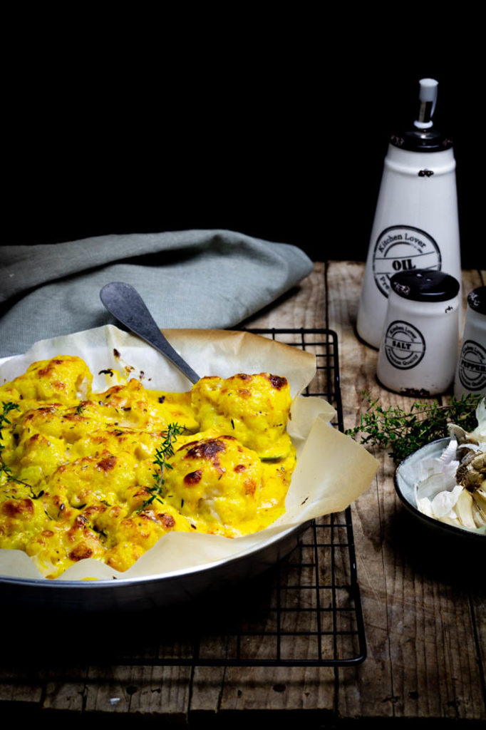 cavolfiore gratinato alla curcuma