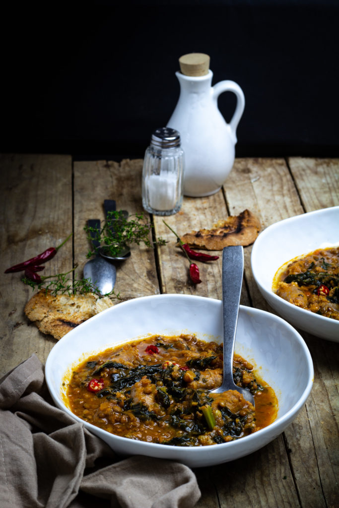 Zuppa di lenticchie e cavolo nero