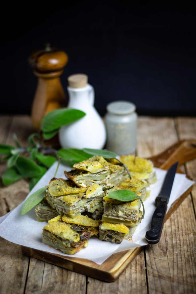 Sformato di patate e carciofi