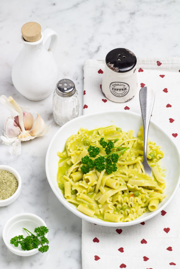 Pasta risottata con piselli e pecorino